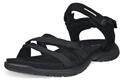 Trekkingsandale ECCO "ECCO OFFROAD ROAM W", Damen, Gr. 35, schwarz, Leder, Textil,
