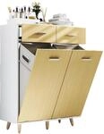 VCM Hochschrank "W&auml;scheschrank W&auml;schetruhe W&auml;schebox Landos L" 1 Stk. tlg.