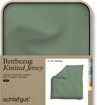Schlafgut "Premium Bettbezug Knitted Jersey (1 St)" Ton-in-Ton Rei&szlig;verschluss,
