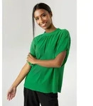 Schlupfbluse ANISTON SELECTED, Damen, Gr. 50, gr&uuml;n, Cr&ecirc;pe, Obermaterial: 97%