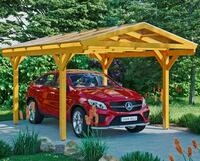 Skanholz Einzelcarport "Westerwald" Leimholz 326 cm hellbraun