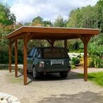 Skanholz Einzelcarport "Spessart" Leimholz 291 cm braun