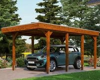 Skanholz Einzelcarport "Friesland" Massivholz 270 cm braun
