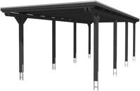 Einzelcarport SKANHOLZ "Emsland", grau (anthrazit), B/H/T: 238cm x, Carports