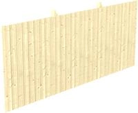 Skanholz Carport-R&uuml;ckwand aus Deckeschalung 20x120mm