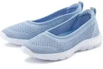 Sneaker Ballerinas LASCANA "Halbschuh, Slip-On-Sneaker", Damen, Gr. 40, blau
