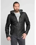 Lederjacke MAZE "42021309", Herren, Gr. S, schwarz, Obermaterial: 100% Lammleder.