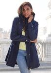 Outdoorjacke FRENCH CONNECTION, Damen, Gr. XS (32/34), blau (dunkelblau), Web,