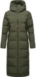Ragwear Wintermantel "Patrise" Extralanger Damen Winter Steppmantel mit Gehschlitzen