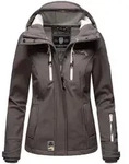 Softshelljacke MARIKOO "Kleine Zicke", Damen, Gr. S (36), grau, Obermaterial:...
