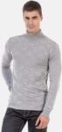 Cipo & Baxx Rollkragenpullover "Pullover" 1 Stk. mit kariertem Strickmuster, CP241