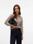 Vero Moda Rundhalspullover "VMDOFFY LS O-NECK BLOUSE GA NOOS" Materialmix, regular