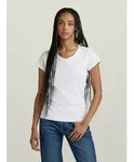 T-Shirt G-STAR "Eyben Slim V T-Shirt 2.0", Damen, Gr. XXS, wei&szlig;, Obermaterial:...