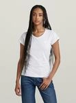 T-Shirt G-STAR "Eyben Slim V T-Shirt 2.0", Damen, Gr. XXS, wei&szlig;, Obermaterial: 100%