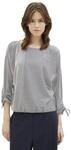 TOM TAILOR Denim 3/4-Arm-Shirt in feiner Rippoptik