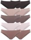 Bikinislip PETITE FLEUR, Damen, Gr. 40/42, beige (natur), Single Jersey,