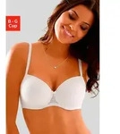 Schalen-BH LASCANA "B&uuml;gel-BH, Dirndl-BH", Damen, Gr. 85, Cup C, wei&szlig;,...