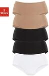 petite fleur by Lascana H&uuml;ftslip 5er-Pack, aus elastischer Baumwolle