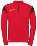 Trainingspullover UHLSPORT "1/4 ZIP TOP Squad 27", Herren, Gr. L, rot (rot, schwarz),