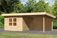 Karibu Gartenhaus "Perlsee 3" mit Anbaudach