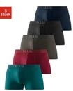 H.I.S Boxer "Boxershorts f&uuml;r Herren" Packung, 5 Stk. Logo Webbund mit 3D Effekt