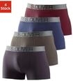 s.Oliver Boxer "Boxershorts f&uuml;r Herren" Packung, 4 Stk. mit kontrastfarbenem Webbund