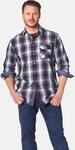 Karohemd JAN VANDERSTORM "Hemd KAITAR", Herren, Gr. XL, weit, rot (rot kariert),