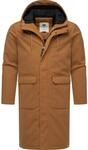 Wintermantel RAGWEAR "Mr Them Long", Herren, Gr. S (48), braun, Obermaterial: 100%