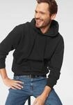 Kapuzensweatshirt FRUIT OF THE LOOM, Herren, Gr. S (40/42), schwarz, angeraute