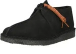 Schn&uuml;rschuh CLARKS "Desert Trek", Herren, Gr. 41, schwarz, Leder, Schuhe