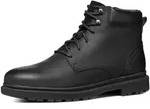 Schn&uuml;rboots GEOX "U ANDALO", Herren, Gr. 42, schwarz, Leder, Synthetik, Basic,