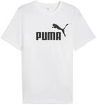 T-Shirt PUMA "Essentials No. 1 Logo T-Shirt Herren", Herren, Gr. S, wei&szlig;,