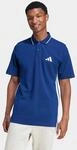 Poloshirt ADIDAS SPORTSWEAR "ESSENTIALS 3-STREIFEN PIQU&Eacute;", Herren, Gr. XL, blau