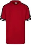 Netzshirt URBAN CLASSICS "Urban Classics Herren Oversized Stripes Mesh Tee", Jungen,