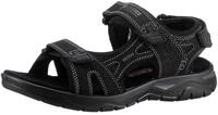 Sandale DOCKERS BY GERLI, Herren, Gr. 42, schwarz, Nubukleder, Schuhe Sandale,