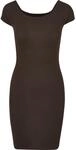 URBAN CLASSICS Shirtkleid "Urban Classics Damen Ladies Off Shoulder Rib Dress" 1 Stk.