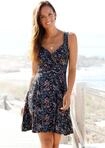 Vivance Jerseykleid "in Wickeloptik mit Alloverdruck" leichtes Sommerkleid,