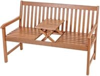 Garden Pleasure Gartenbank "PAD" Packung, mit Tisch zum Hochklappen
