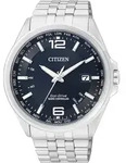 Funkuhr CITIZEN, silber (silberfarben), Armbanduhren, Herren, Funkuhr, Armbanduhr,