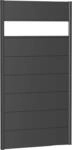 Biohort Sichtschutzelement 7 Metall-Paneele, 1 Acrylglas-Paneel und 2 Schienen, LxH: