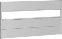 Biohort Sichtschutzelement 3 Metall-Paneele, 1 Acrylglas-Paneel und 2 Schienen, LxH: