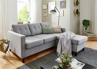 ATLANTIC home collection Ecksofa "Tea L-Form" Ecksofa, frei im Raum stellbar und