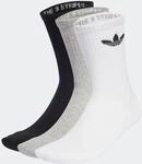 Sportsocken ADIDAS ORIGINALS "TR CREW S 3P", Damen, Gr. XL (46/48),...