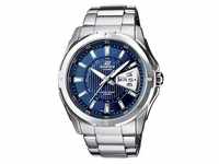 Quarzuhr CASIO EDIFICE "EF-129D-2AVEF" Armbanduhren blau (silberfarben) Herren