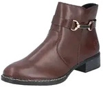 Stiefelette RIEKER, Damen, Gr. 37, lila (marrone), Lederimitat, unifarben, Schuhe