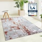 LUXOR living Teppich "Lago" rechteckig 6 mm H&ouml;he faltbarer Teppich, modernes Design,