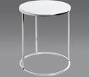 HAKU Beistelltisch "Sofatisch, Wohnzimmertisch" 1 Stk. tlg. rund - aus Metall Silber