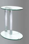 HAKU Beistelltisch "Sofatisch, Wohnzimmertisch" 1 Stk. tlg. oval - aus Metall...