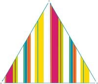 Sonnensegel BENT "Zip-Canvas", bunt (karibik wei&szlig; gestreift, rv hellblau),