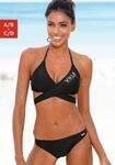 Triangel-Bikini VENICE BEACH, Damen, Gr. 38, Cup A/B, schwarz, Polyamid, unifarben,